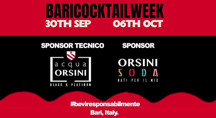 Orsini Soda e Acqua Orsini: Qualità e Territorio alla prima Bari Cocktail Week