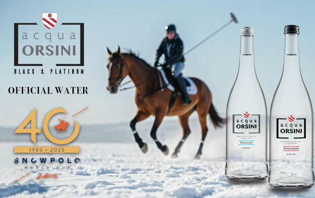 Acqua Orsini rinnova la partnership come acqua ufficiale della 40ª Snow Polo World Cup a St. Moritz